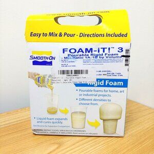 NEW Smooth-On FOAM-iT 3 - Pourable Rigid Foam Expanding Low Density Part A and B